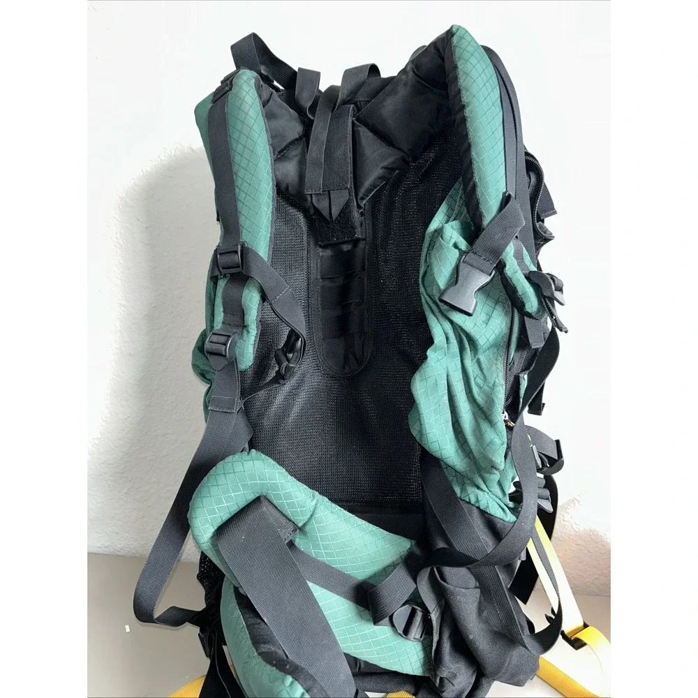 Rokk Front Range Backpack Climbing Internal Frame Hiking Trail Ruck Sac Green